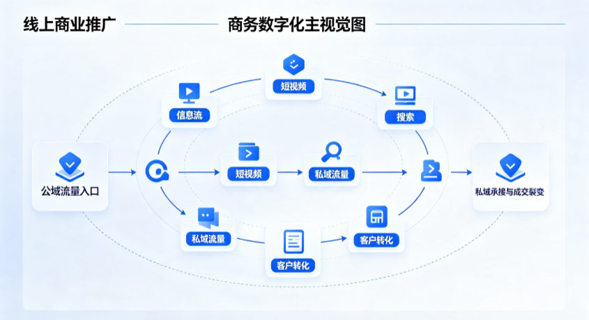 玉门市线上商业推广怎么做？全域流量闭环搭建与低成本转化实战指南